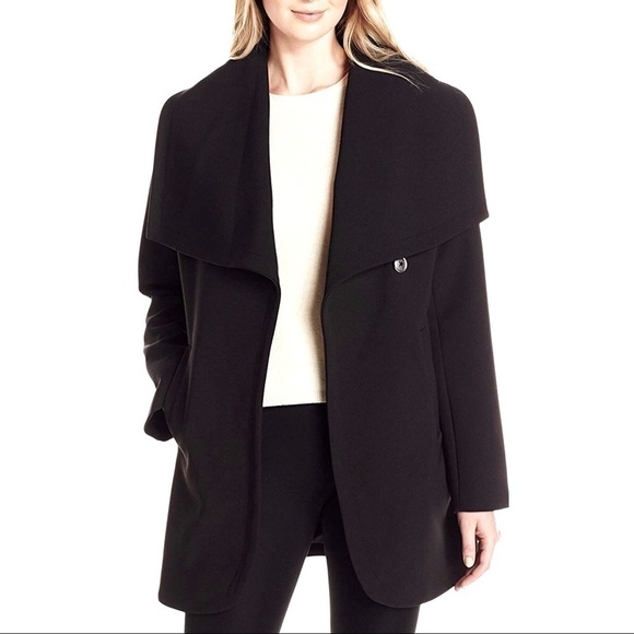 New Single Button Classic Lightweight Black Stylish Business Coat Size Large - Picture 1 of 8